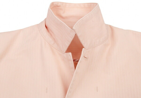 Papas Cotton Herringbone Stripe Safari Jacket Pink Size 50L
