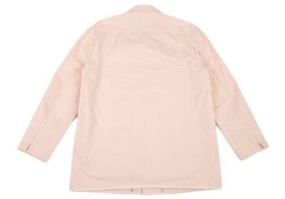 Papas Cotton Herringbone Stripe Safari Jacket Pink Size 50L