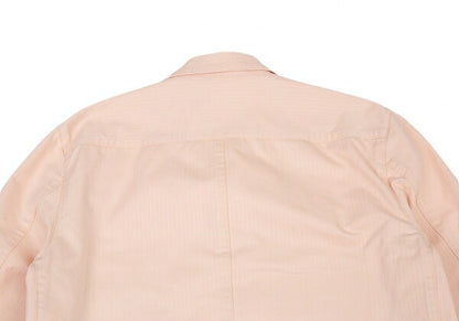 Papas Cotton Herringbone Stripe Safari Jacket Pink Size 50L