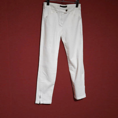 Balenciaga Vintage Hem Zip White Denim Size 34