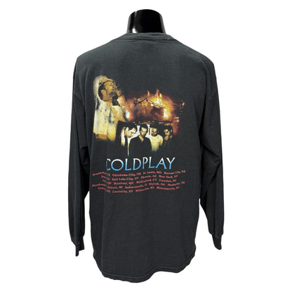 COLDPLAY 00s A Rush of Blood to the Sleeve T-Shirt Size L