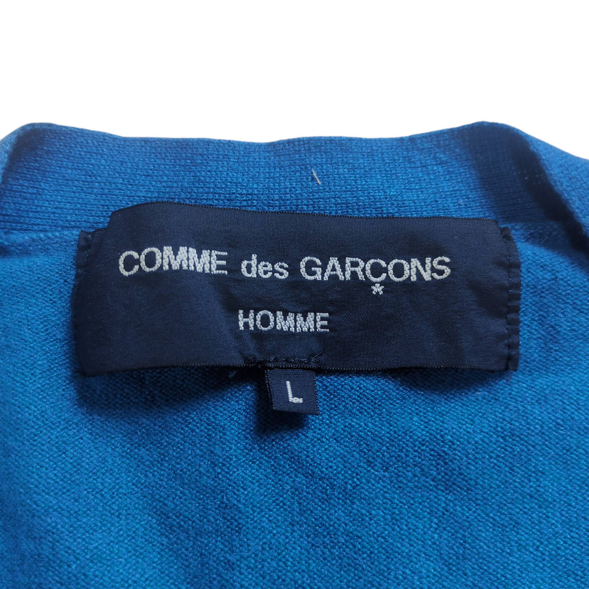 Comme des Garcons Cashmere Wool Cardigan Blue Size L