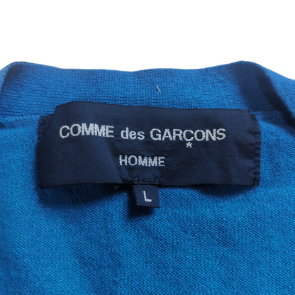 Comme des Garcons Cashmere Wool Cardigan Blue Size L