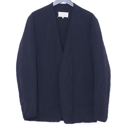 MAISON MARGIELA 20AW Nylon Collarless Jacket Navy Size 48