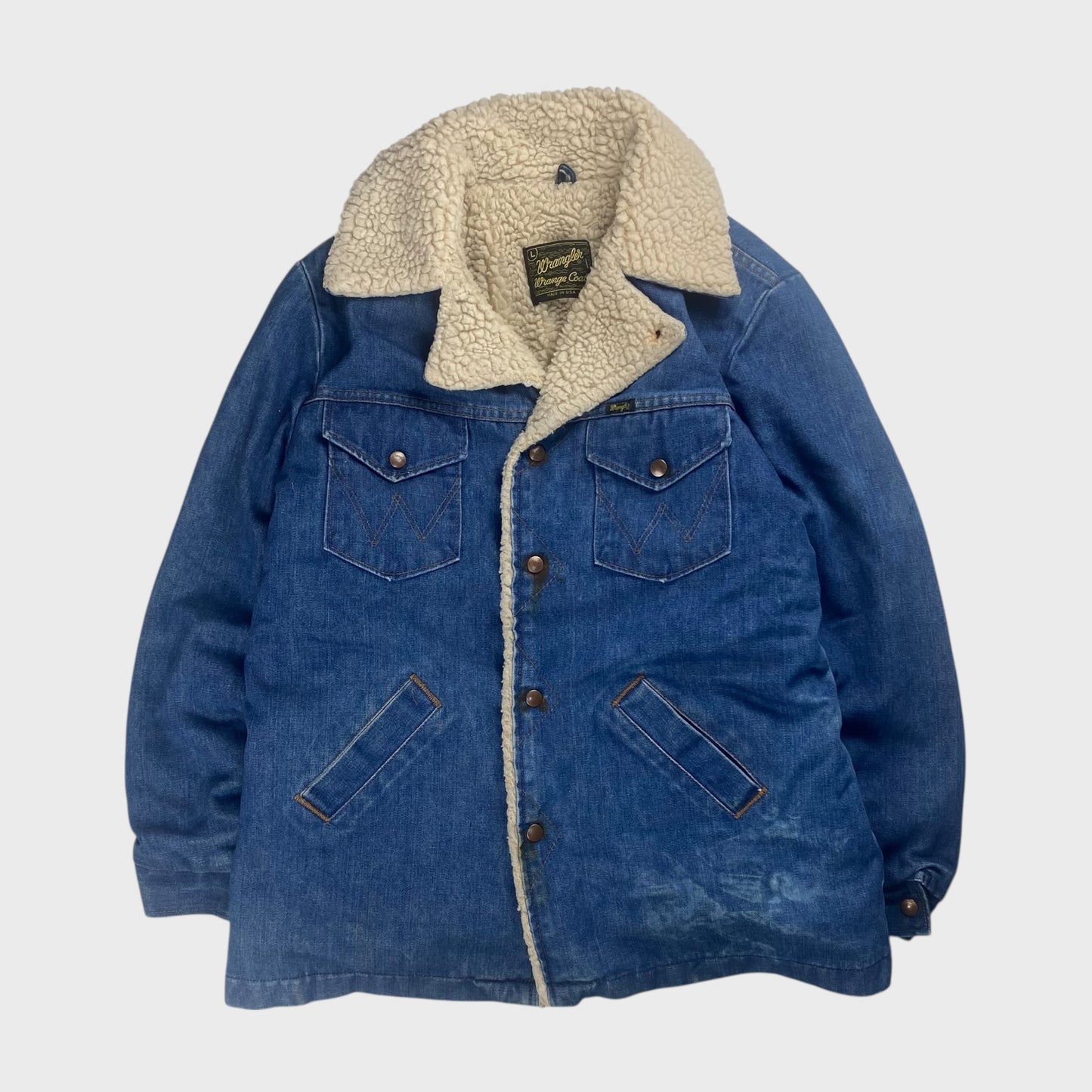 Wrangler 70s Denim Coat Size L