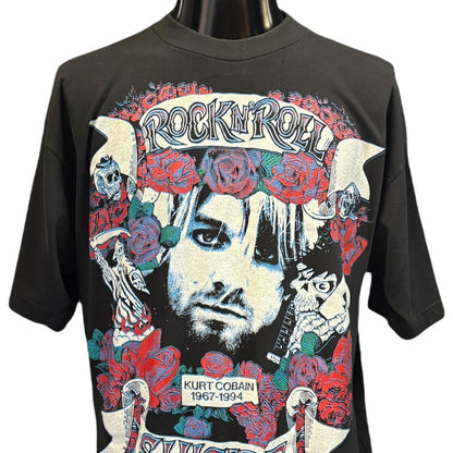 Kurt Cobain ROCKN' ROLL SUICIDE T-Shirt Size XL