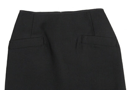 Yohji Yamamoto FEMME F/W 05 Wool Pocket Skirt Black Size 1