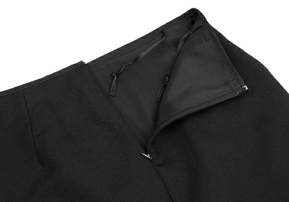 Yohji Yamamoto FEMME F/W 05 Wool Pocket Skirt Black Size 1