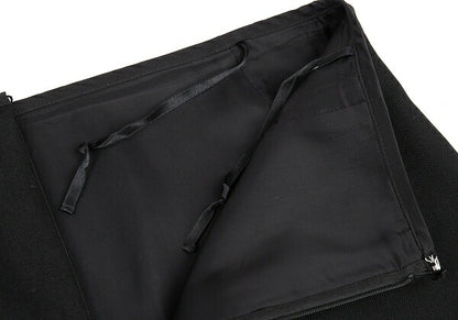 Yohji Yamamoto FEMME F/W 05 Wool Pocket Skirt Black Size 1