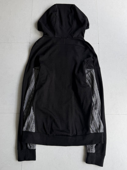 LAD MUSICAN Tribal Panel High Neck Zip Hoodie Size 44