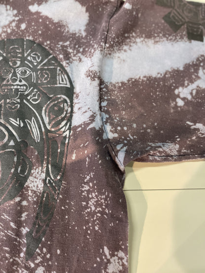 RED HOT CHILI PEPPERS Tie-Dye Long Sleeve Band Merchandise Red Size XL