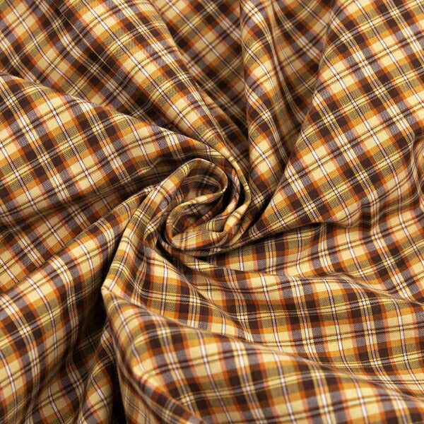 Papas Brown Cotton Overcheck Long Sleeve Shirt Size M