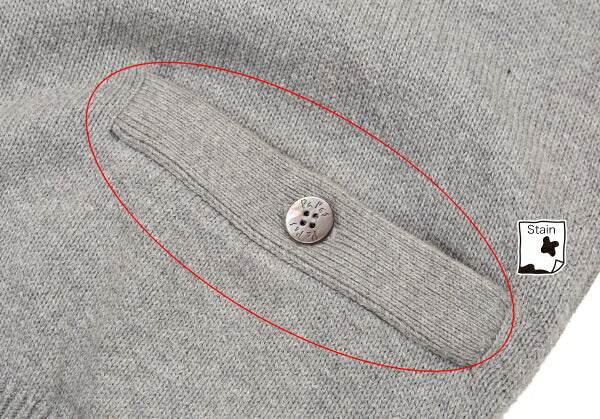 Papas Gray Logo Embroidered Cotton Knit Vest Size M
