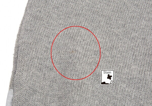 Papas Gray Logo Embroidered Cotton Knit Vest Size M