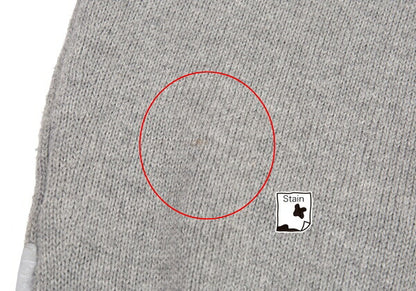 Papas Gray Logo Embroidered Cotton Knit Vest Size M