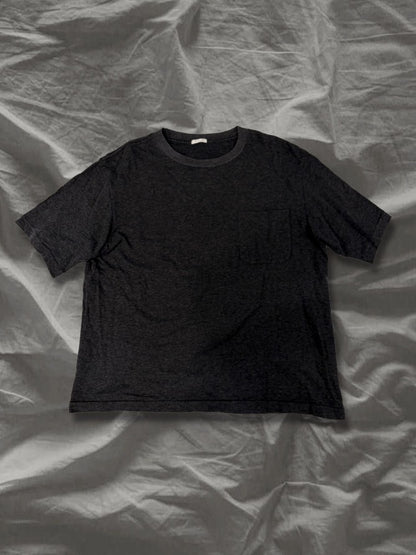 COMOLI SS16 Open-End Cotton Pocket T-Shirt Black Size M