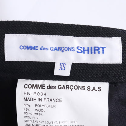 Comme des Garcons SHIRT Polyester Wool Vest Black Size XS