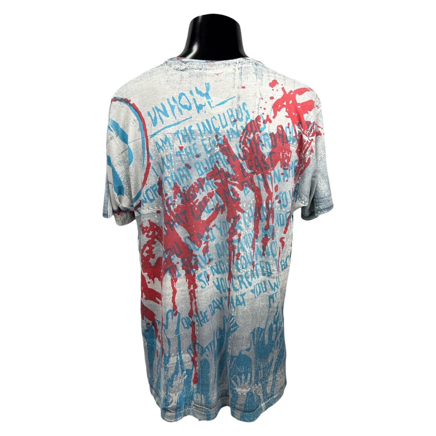 KISS 90s Unholy Revenge All Over Print T-Shirt Size XL
