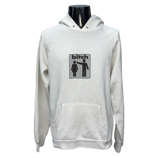 BITCH SKATEBOARDS 90s Logo Icon Vintage Hoodie Size L