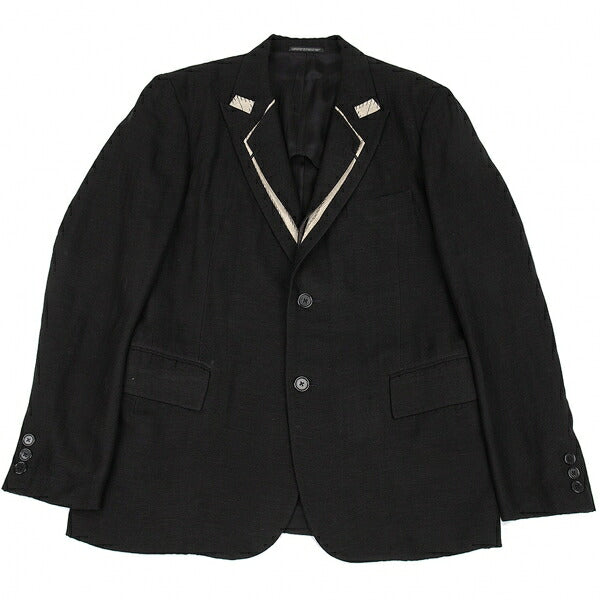 Yohji Yamamoto POUR HOMME 09SS Basting Jacket Black Size 4