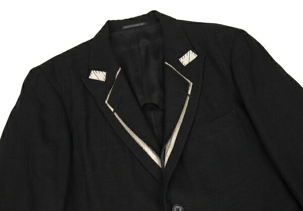 Yohji Yamamoto POUR HOMME 09SS Basting Jacket Black Size 4