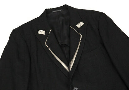Yohji Yamamoto POUR HOMME 09SS Basting Jacket Black Size 4
