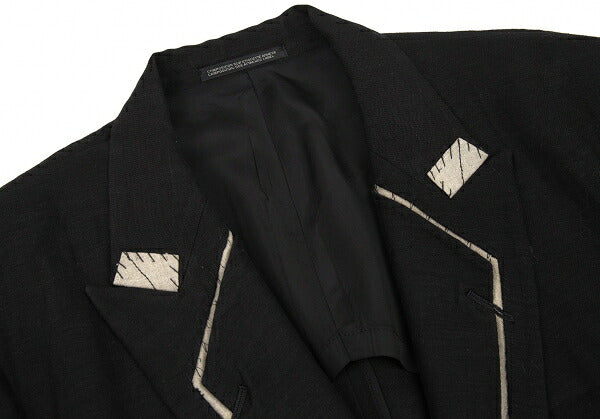 Yohji Yamamoto POUR HOMME 09SS Basting Jacket Black Size 4