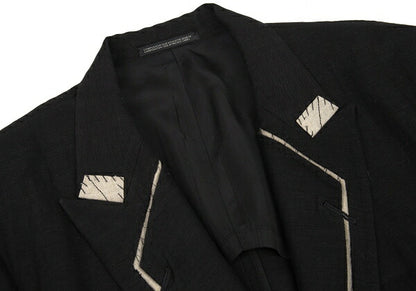 Yohji Yamamoto POUR HOMME 09SS Basting Jacket Black Size 4