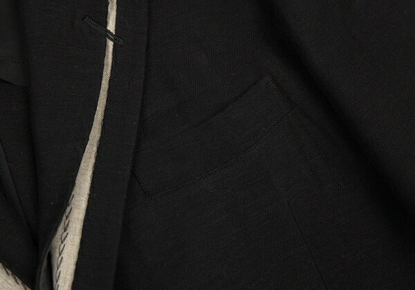 Yohji Yamamoto POUR HOMME 09SS Basting Jacket Black Size 4