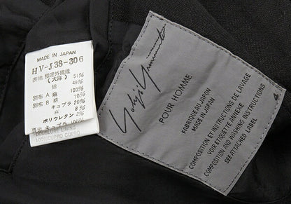 Yohji Yamamoto POUR HOMME 09SS Basting Jacket Black Size 4