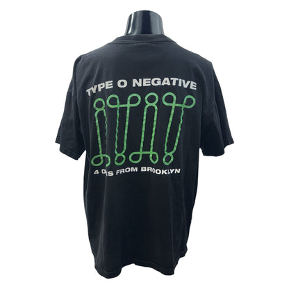 TYPE O NEGATIVE SILENCE=DEAF Blue T-Shirt Size XL