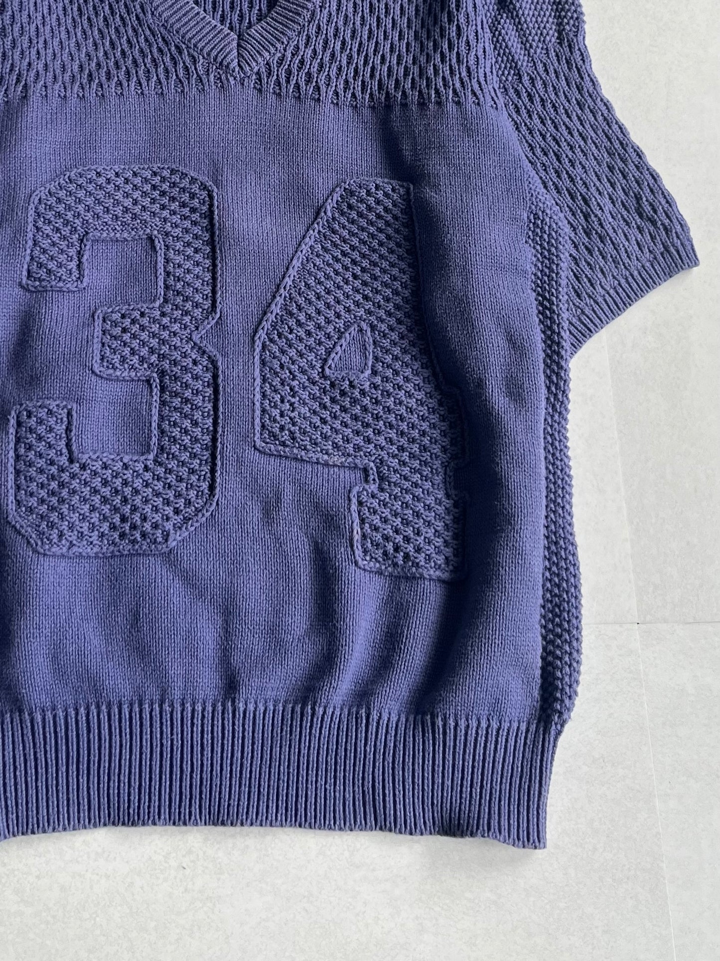 PHENOMENON 14ss Number Cotton Knit Purple Size L