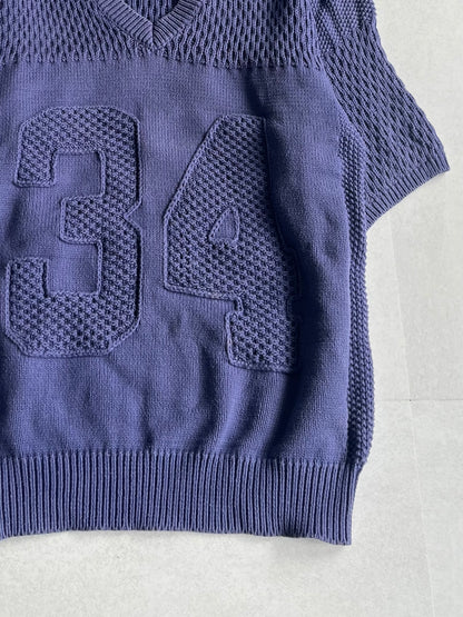 PHENOMENON 14ss Number Cotton Knit Purple Size L