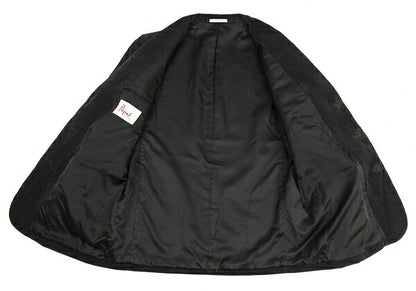 Papas Leather Buttonhole Corduroy Jacket Black Size L