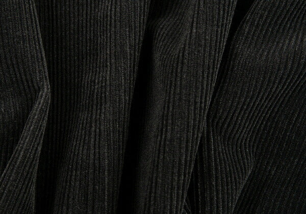 Papas Leather Buttonhole Corduroy Jacket Black Size L