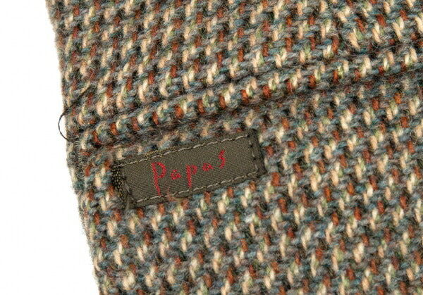Papas MAGEE Wool Tweed Jacket Khaki Size M46