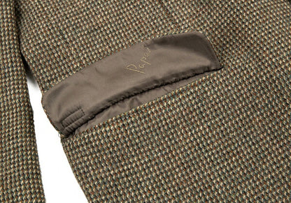 Papas MAGEE Wool Tweed Jacket Khaki Size M46