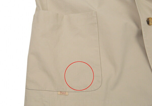 Papas Cotton 3-Patch Jacket Beige Size L48