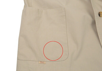 Papas Cotton 3-Patch Jacket Beige Size L48