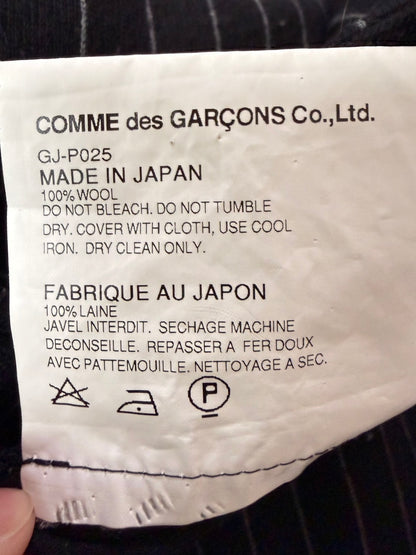 COMME des GARCONS SS13 Wool Stripe Wide Cropped Pants Size S