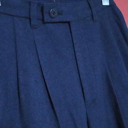 Issey Miyake 97AW Two-Tuck Wool Wide Slacks Blue Size 2