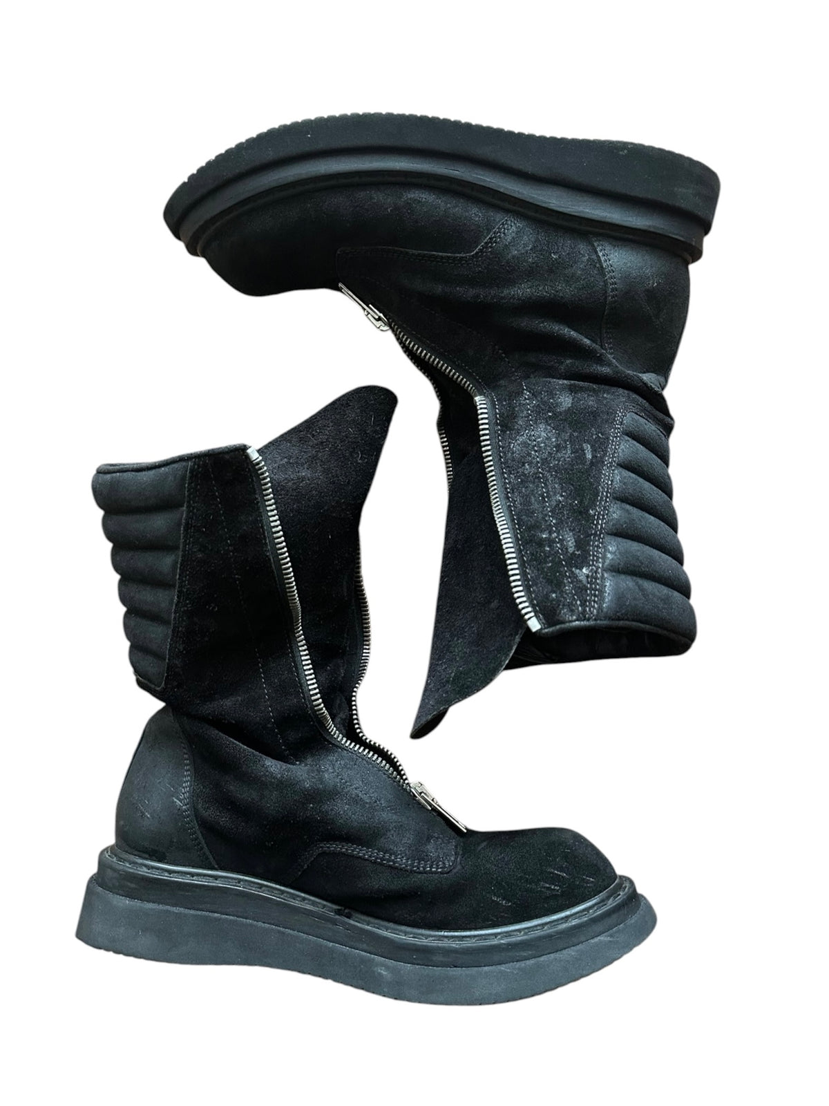rick owens AW09 Nubuck Leather Mohawk Boots