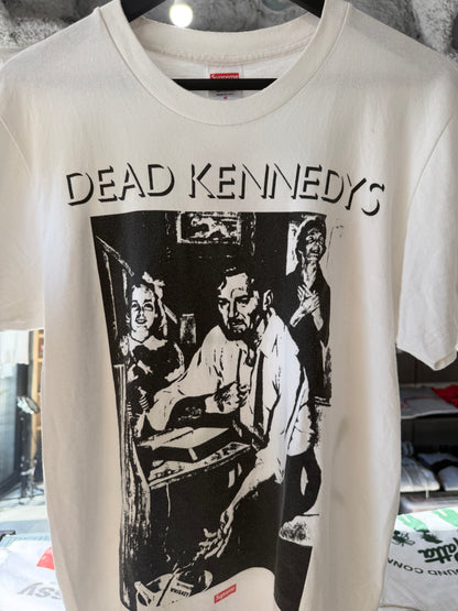 Supreme 14SS Dead Kennedys "Too Drunk" T-Shirt White Size M