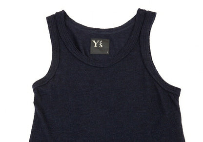 Y's Wool Flare Silhouette Sleeveless Dress Blue Size 2