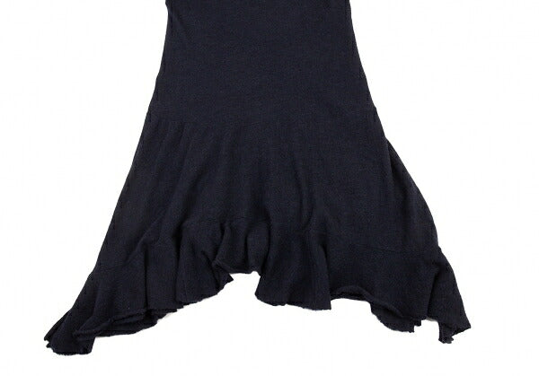 Y's Wool Flare Silhouette Sleeveless Dress Blue Size 2