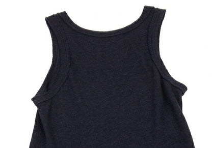 Y's Wool Flare Silhouette Sleeveless Dress Blue Size 2