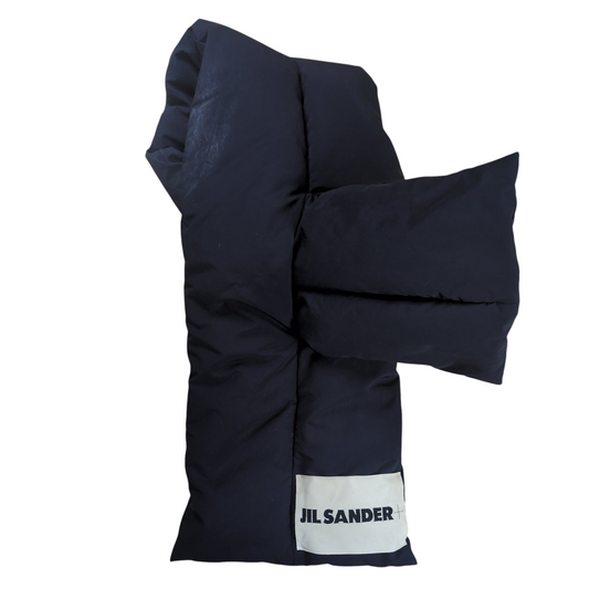 JIL SANDER Logo Patch Down Muffler Size UNI