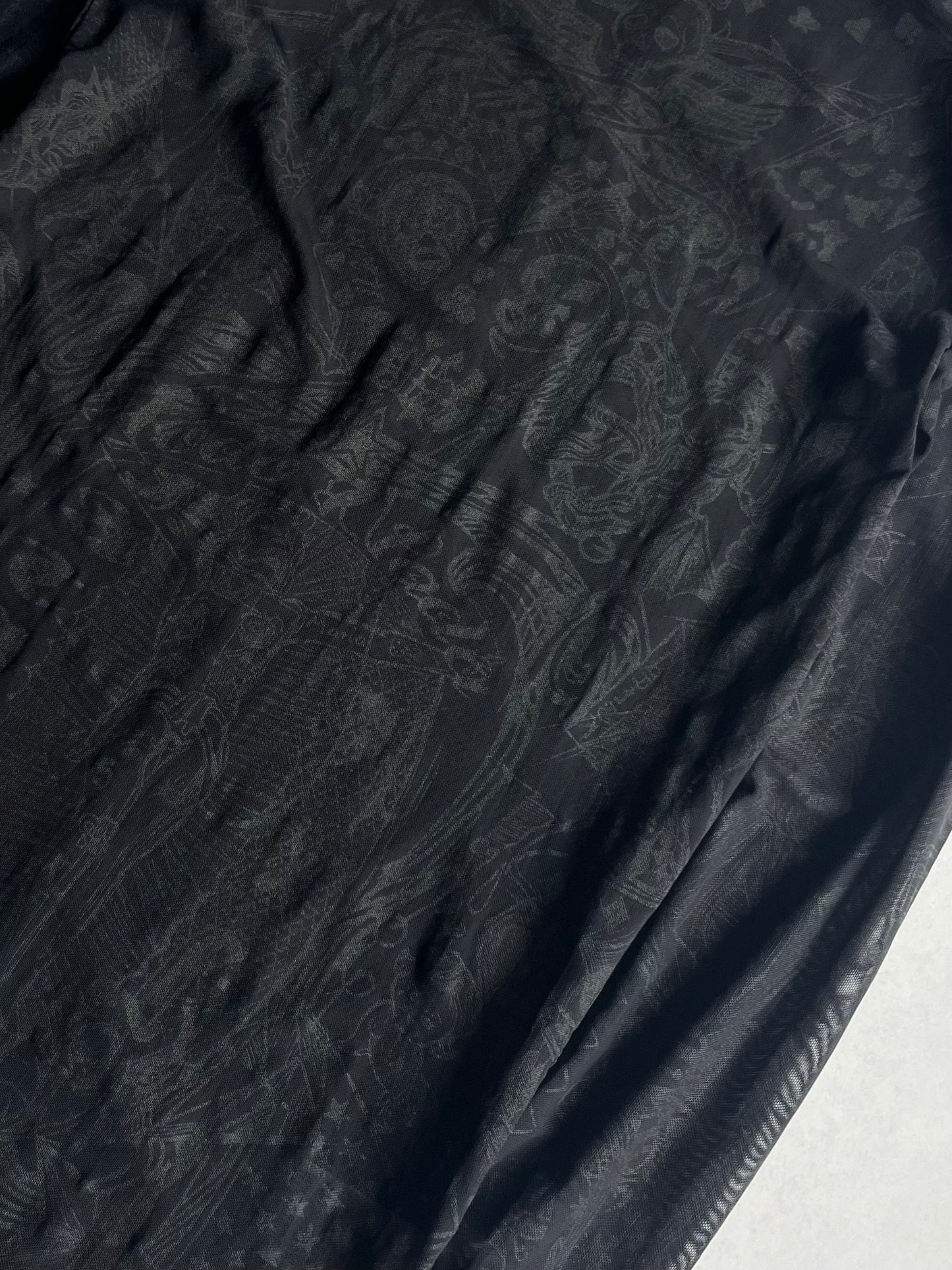 Givenchy Black See-Through Henley Shirt Size XXS