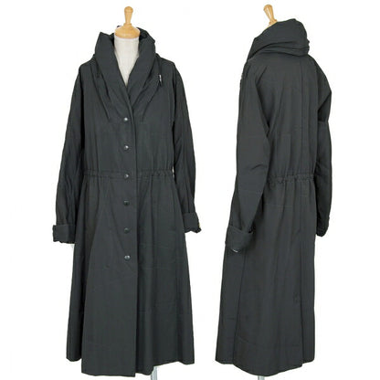 PLEATS PLEASE Ultrasonic Cut Hooded Coat Gray Size 3