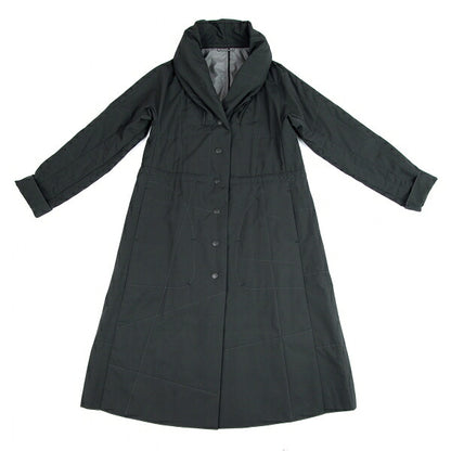 PLEATS PLEASE Ultrasonic Cut Hooded Coat Gray Size 3